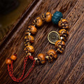 Tibetan Camel Bone Skull Mala Bracelet | Hand Carved Citipati Skeleton Beads, Vintage Ritual Bone Prayer Bracelet 15mm