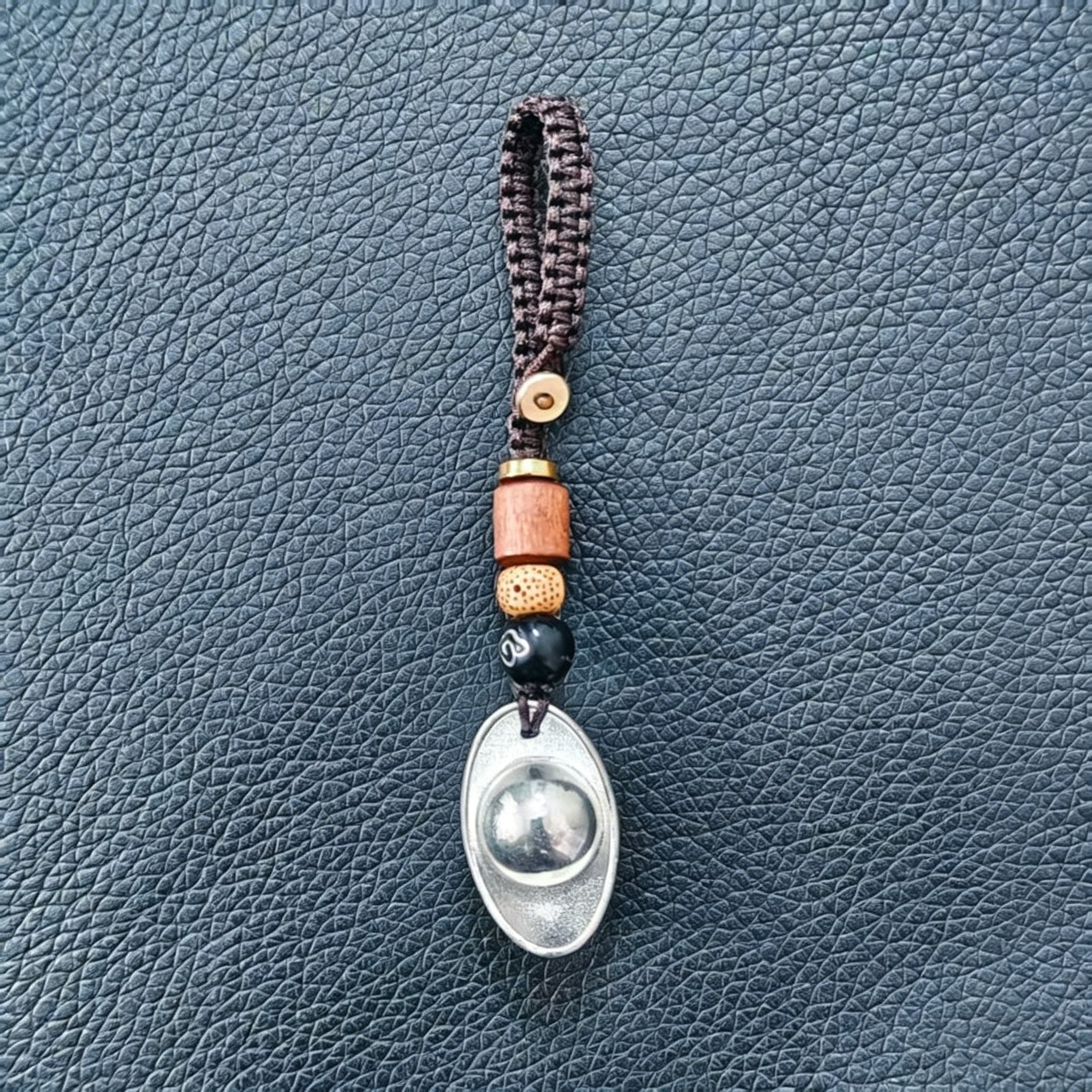 Chinese Yuanbao Wealth Talisman Pendant | Alloy Good Luck Keychain & Bag Charm for Abundance