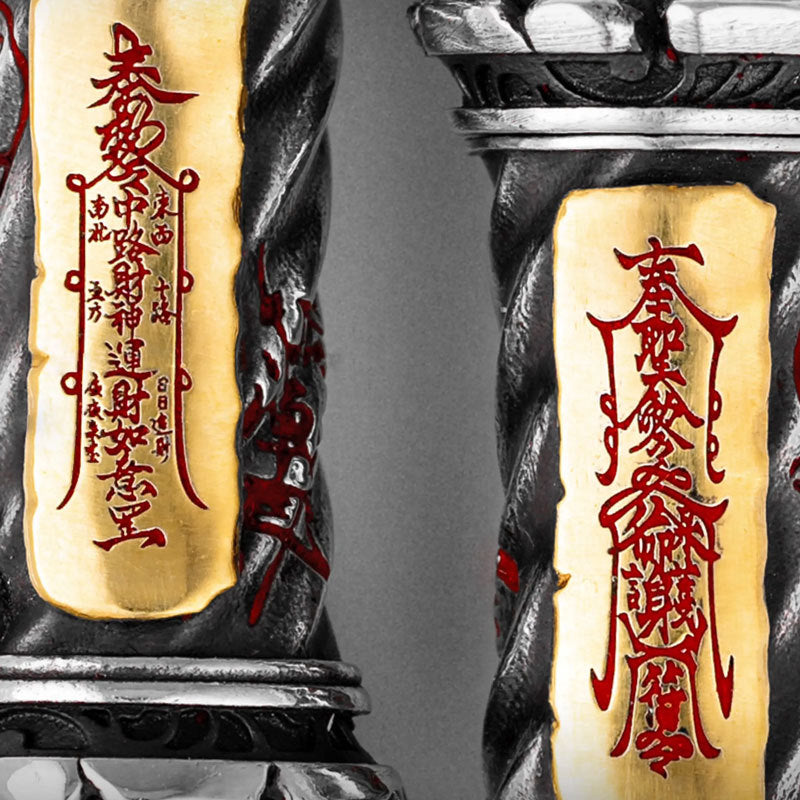 Taoist Scroll Talisman Pendant | Openable White Copper Amulet for Protection & Abundance