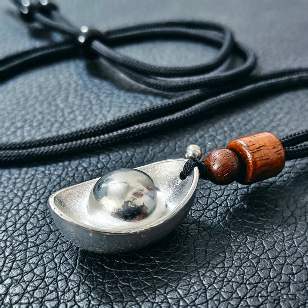 Chinese Yuanbao Wealth Talisman Pendant | Alloy Good Luck Keychain & Bag Charm for Abundance