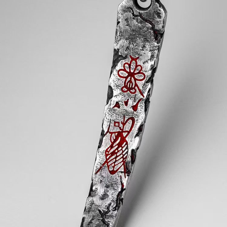 Dansenmonk Taoist Wealth Talisman Bracelet | Vintage Ethnic Style Copper Silver-Plated Amulet