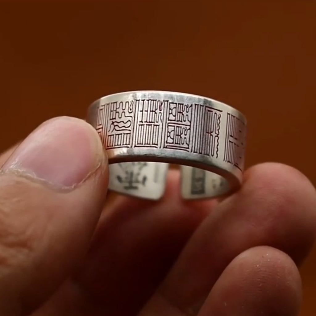 Dansenmonk Lucky Wealth Adjustable Ring Gift for Him