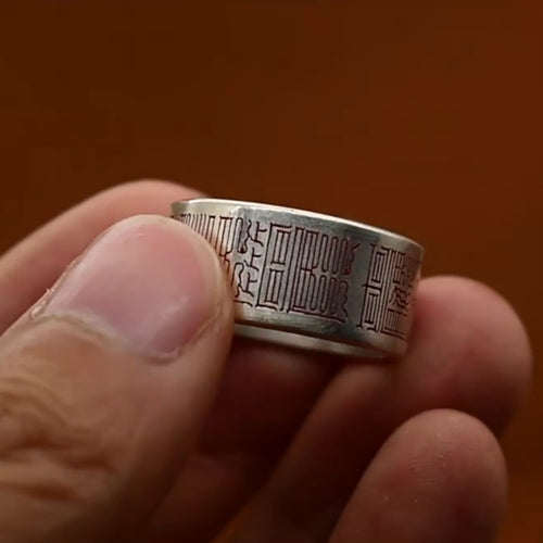 Dansenmonk Lucky Wealth Adjustable Ring Gift for Him