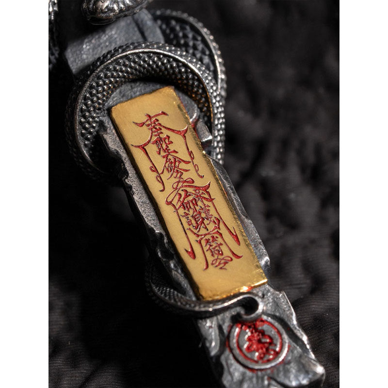 Dansenmonk Taoist Serpent Protection Talisman Pendant | Copper Alloy Energy Amulet