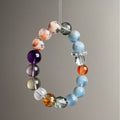 Natural Aquamarine Amethyst Clear Quartz Red Phantom Crystal Bracelet 11mm - View 1