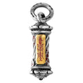 Taoist Scroll Talisman Pendant | Openable White Copper Amulet for Protection & Abundance