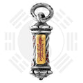 Taoist Scroll Talisman Pendant | Openable White Copper Amulet for Protection & Abundance