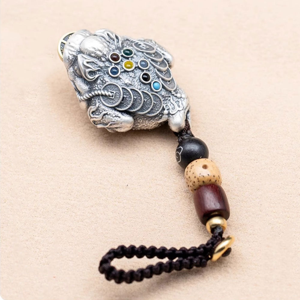 Dansenmonk Three-Legged Fortune Frog Car Charm