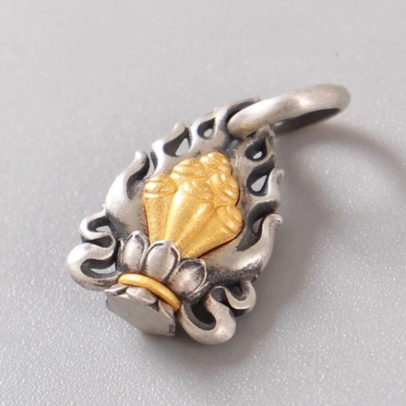 Tibetan-Style Cintamani Wish-Fulfilling Jewel Pendant | DIY Charm for Bracelets & Necklaces