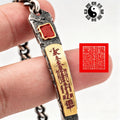 Dansenmonk Taoist Wealth Talisman Bracelet | Vintage Ethnic Style Copper Silver-Plated Amulet